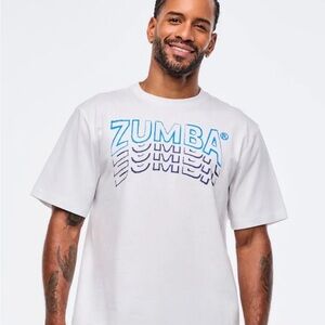 Zumba Sizzlin' Unisex L/XL White Tee New in Package